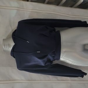 Dark blue crop hoodie, size S